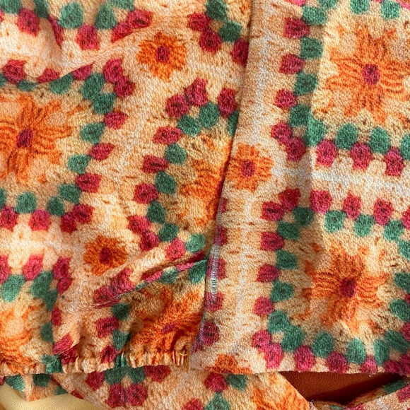 Slate & Willow Crop Top Scarf Hem Tie Back Adjustable Spaghetti Straps Large - Picture 9 of 11